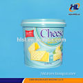 Plastic round box for cheese